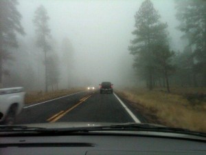 Dashboard Photo of Fog