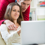 laptop couple