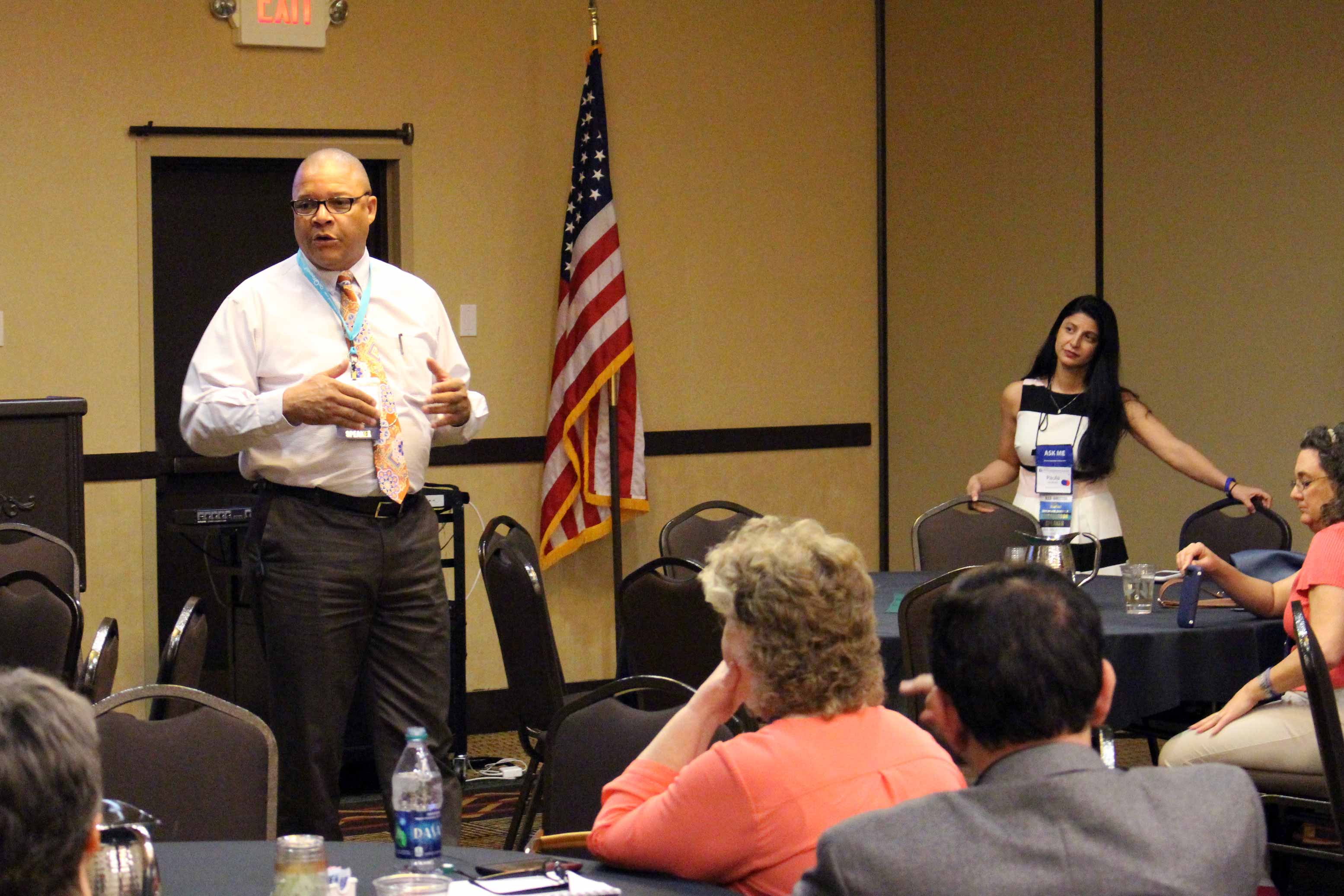 Eric Gibbs, Sr. promotes REALTOR® Safety during the 2016 Spring Conference.