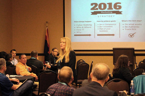 Beth Adams shares marketing strategies at the Arizona REALTORS® 2016 Spring Convention.